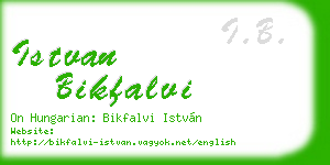 istvan bikfalvi business card